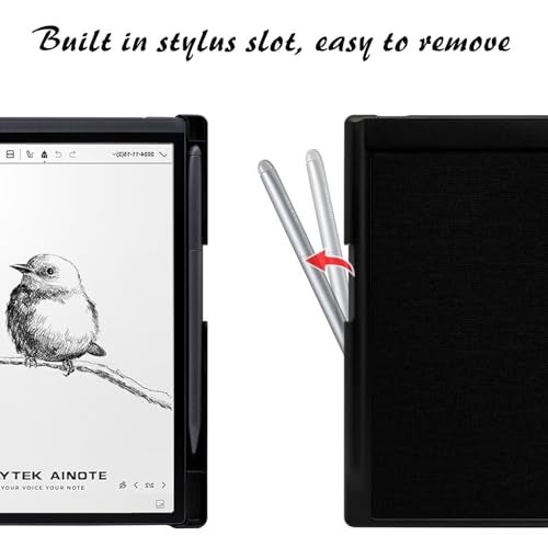 UMUBUHOMS Case for iFLYTEK AINOTE Air 2 Note-Taking Tablet 8.2", Premium PU Leather Ultra-Slim & Lightweight Durable Protective Folio Cover with Pen Holder Auto Sleep/Wake (Black) - Image 5