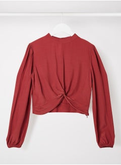 Front Twist Crop Top
