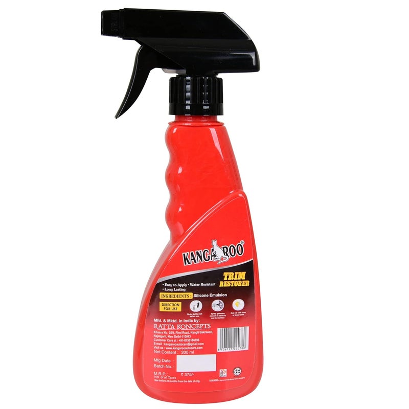 Kangaroo® Trim Restorer - 300ml with 1 Foam Applicator Transforms Dull Plastic to Like New Instant Results - Image 2