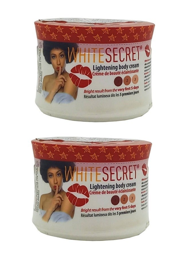 White secret Two Pieces of Body Lightening Cream 2*140 ml  - Image 1