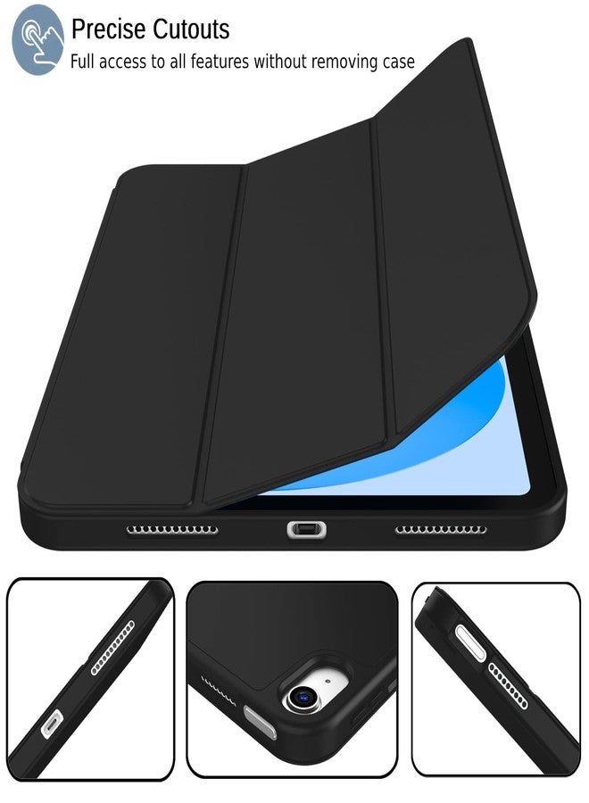 iMieet جراب iMieet الجديد لجهاز iPad مقاس 10.9 بوصة (الجيل العاشر) لعام 2022 مع حامل قلم، جراب ذكي ثلاثي الطي مع ظهر TPU ناعم، خاصية التشغيل/الإيقاف التلقائي (أزرق داكن) - Image 2