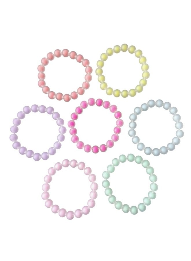 NEOBABY Beaded Bracelet for Women, Girls, and Kids - Vibrant, Colorful Mate Finish Design Perfect for Parties, or Gifting (Multicolor, Pack of 7 Pcs) - Image 1