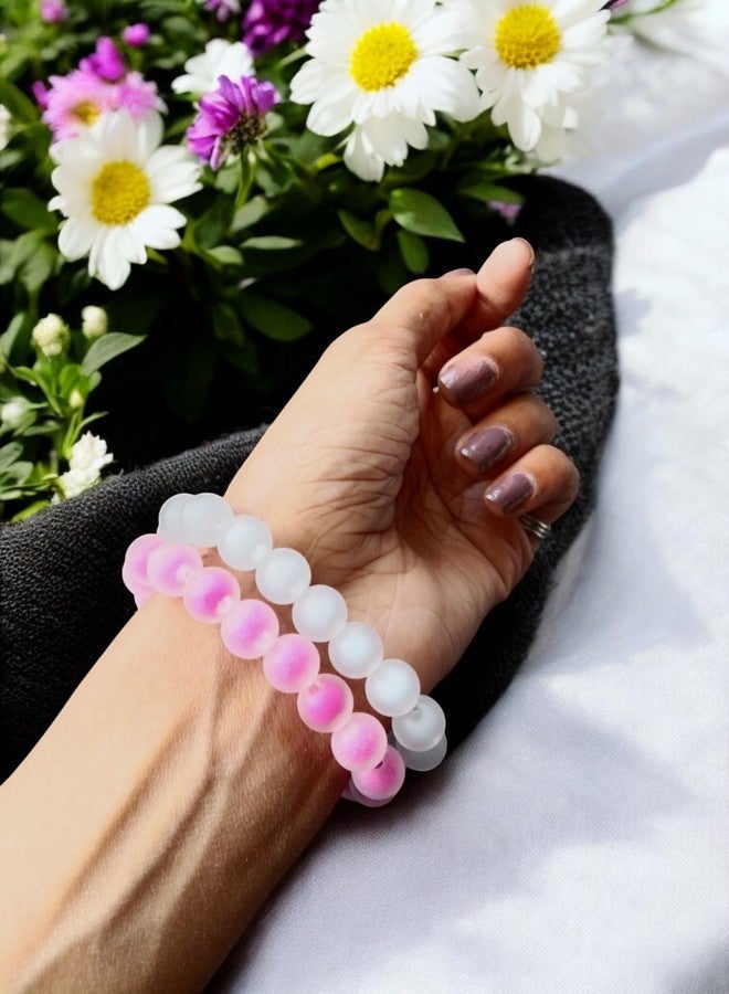NEOBABY Beaded Bracelet for Women, Girls, and Kids - Vibrant, Colorful Mate Finish Design Perfect for Parties, or Gifting (Multicolor, Pack of 7 Pcs) - Image 3