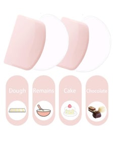 BOMJJOR Dough Bowl Scraper Silicon Dough Scrapers Home Kitchen Food Grade PE Backing Dough Blenders Hard Cutter for Cooking Bread Cake Mixing Dough Scrapers 4 Pack  - Image 3