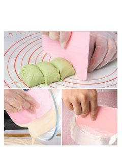 BOMJJOR Dough Bowl Scraper Silicon Dough Scrapers Home Kitchen Food Grade PE Backing Dough Blenders Hard Cutter for Cooking Bread Cake Mixing Dough Scrapers 4 Pack  - Image 4
