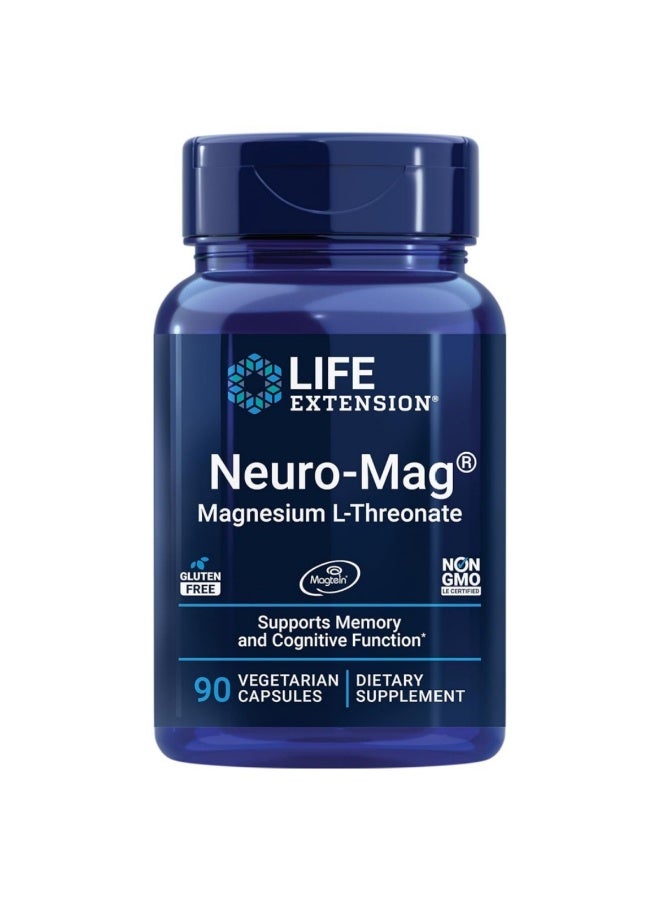 Life Extension Neuro-Mag Magnesium L-Threonate Dietary Supplement Supports Memory and Cognitive Function 90Capsules - Image 1