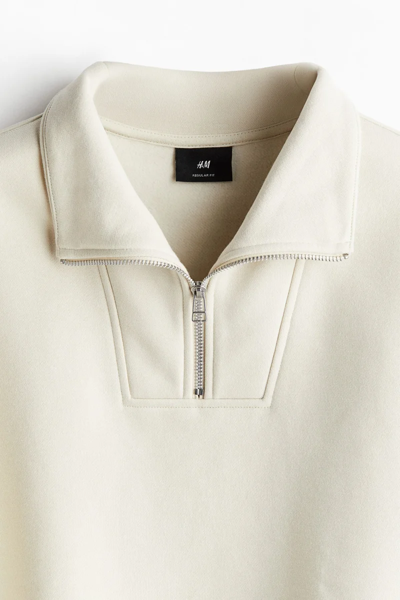 H&M Regular Fit Zip-Top Sweatshirt