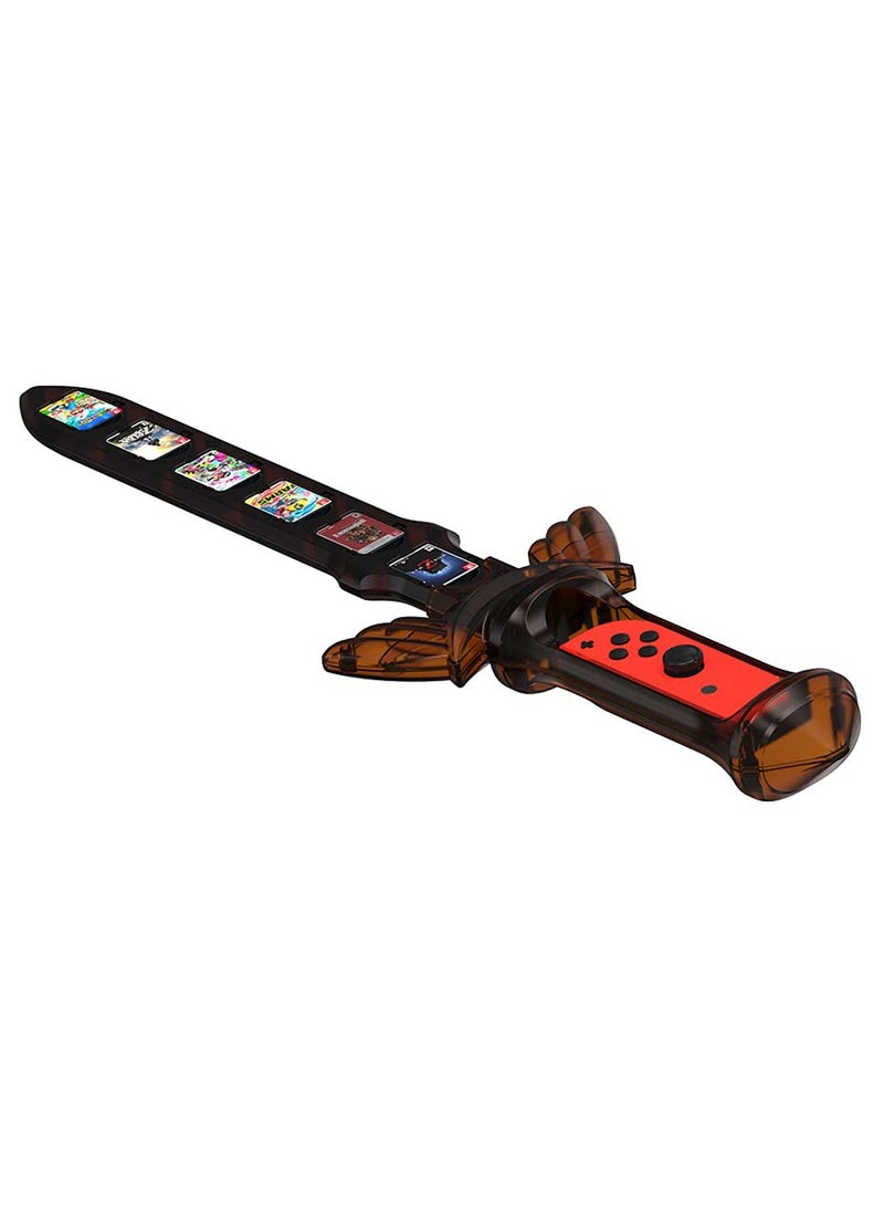 SOLARAE Compatible with Switch Sports Accessories, Gaming Sword Compatible with Switch Sports Chambara (Swordplay)/The Legend of Zelda: Sky Sword HD, for Joycon Right Controller with 12 Game Card Slots - Image 1