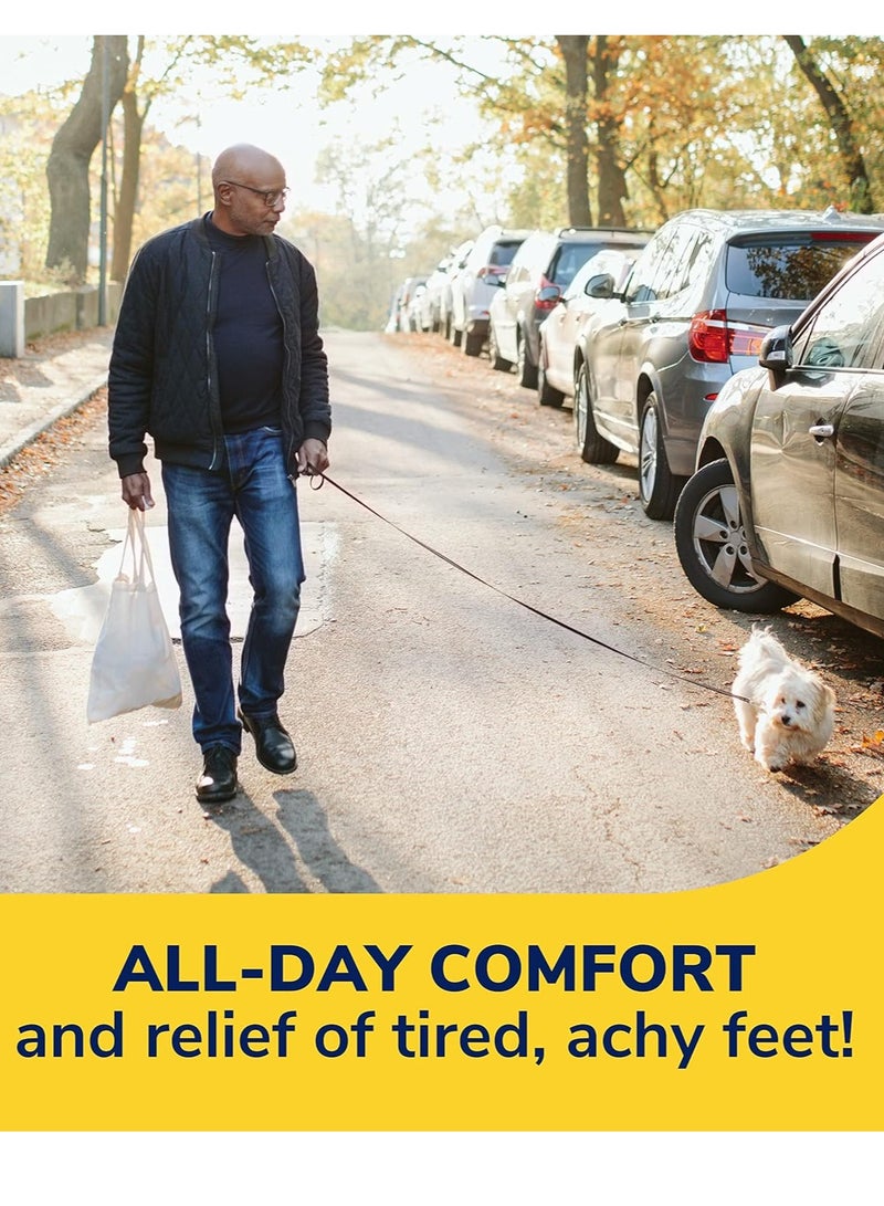 دكتور شولز نعل حذاء داخلي مريح للغاية للقدم من الجل للقدم للرجال يدعم الكعب والقوس زوج واحد - Image 4