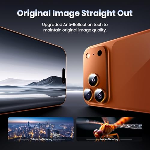 CASENED Camera Lens Protector for iPhone 17 Pro max - Alloy Metal Cover with Tempered Glass - Scratch Resistant, Easy Installation - Image 2
