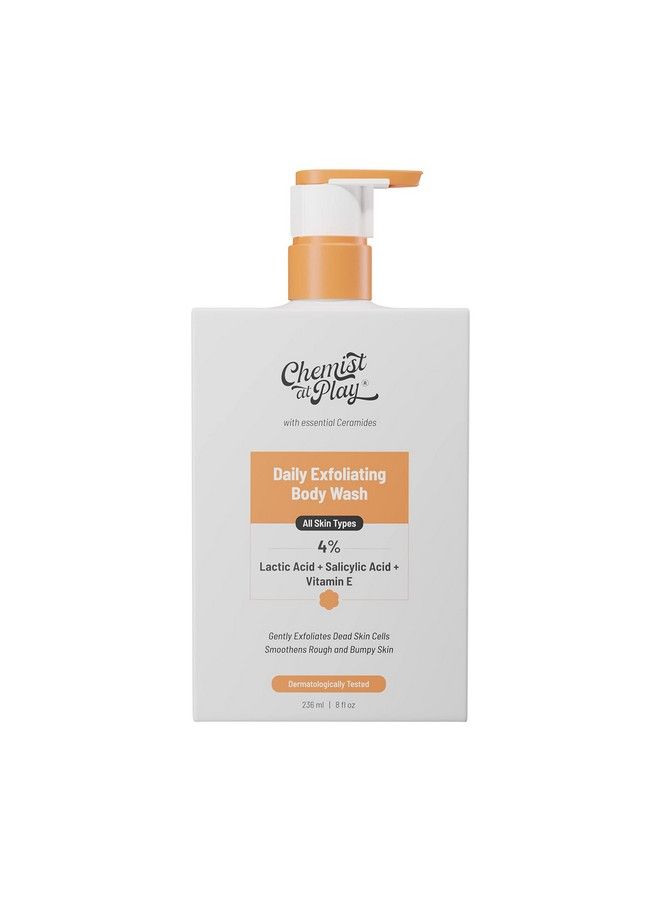 Chemist at Play Exfoliating Body Wash For Dry Rough Bumpy Strawberry Skin With 1% Salicylic Acid 2% Lactic Acid And Ceramides For Men And Women 236 Ml - Image 2