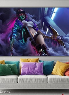(Assembly frame) Akali League Of Legends Lol Poster Canvas Wall Art Decor Boys Room Decor Fans Gifts Gamer Room Decor Video Skin Arts Akali Lol Akali Canvas