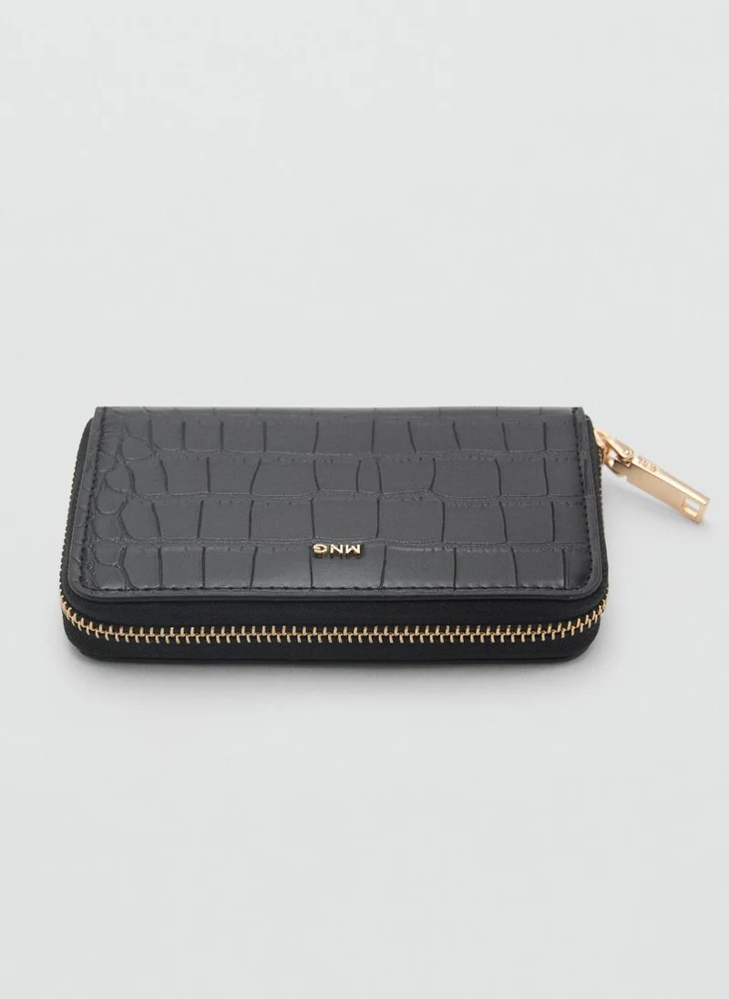 MANGO Coco Leather Effect Wallet