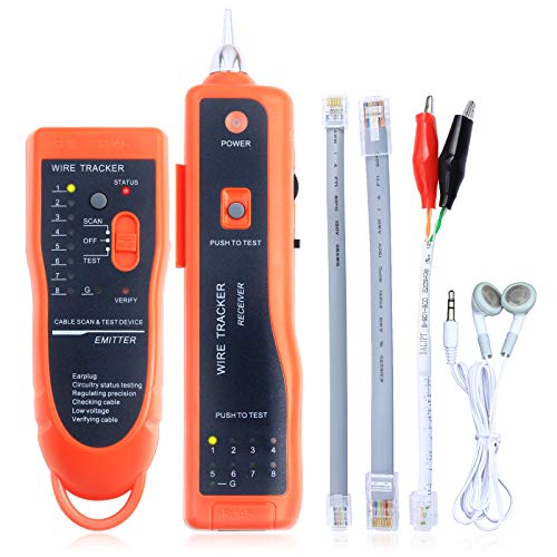 CRUISER Network Cable Tester Telephone Line Cable Tracker Wire Tracer Test Rj45 Rj11 Cat5 Cat6 Ethernet LAN Network Cables - Image 1