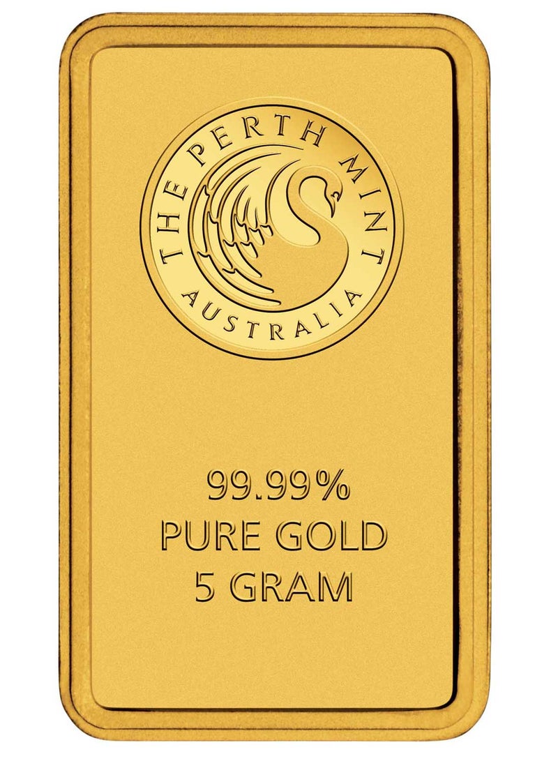 Perth Mint سبائك الذهب الم minted من Perth Mint بوزن 5 جرام - Image 2