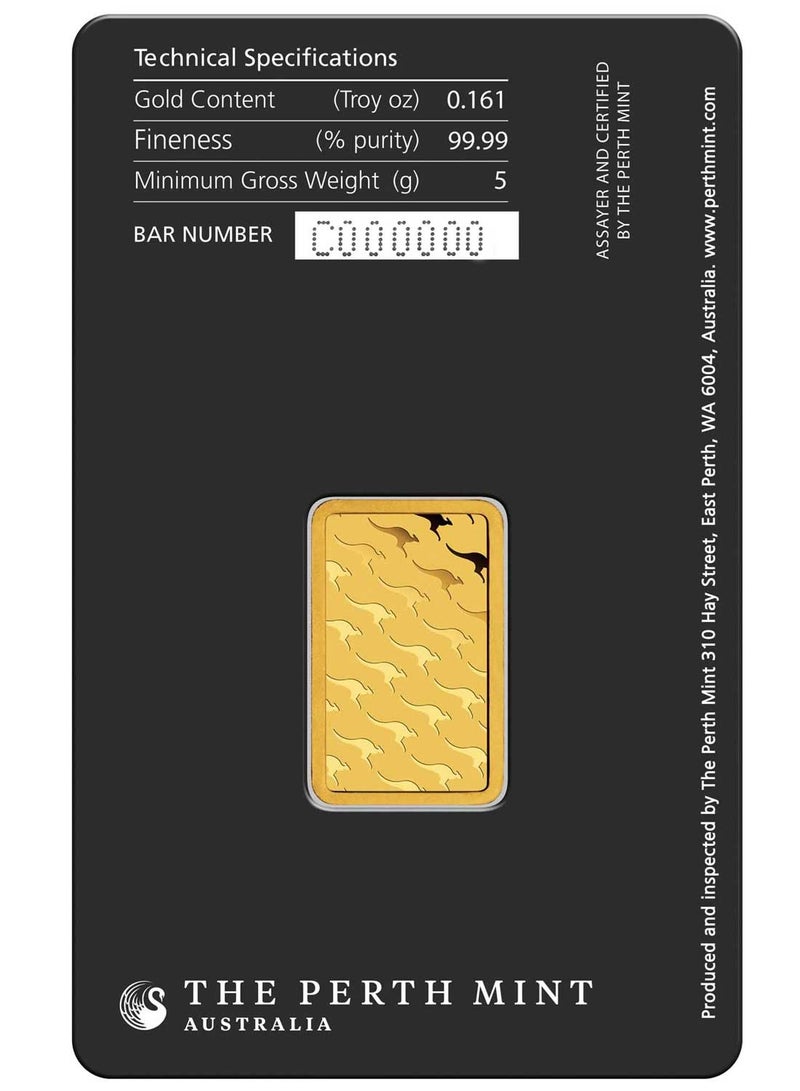 Perth Mint سبائك الذهب الم minted من Perth Mint بوزن 5 جرام - Image 3