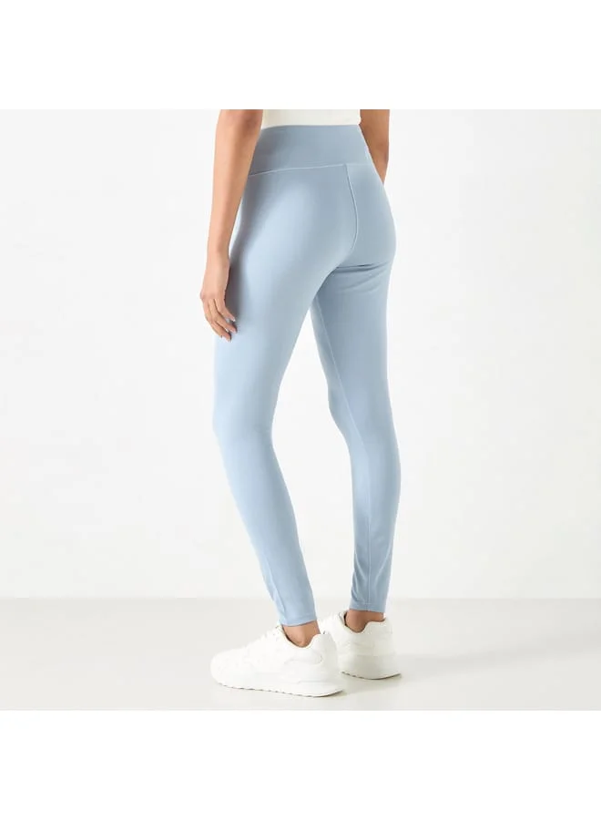 Kappa Kappa Solid Leggings with Elasticated Waistband