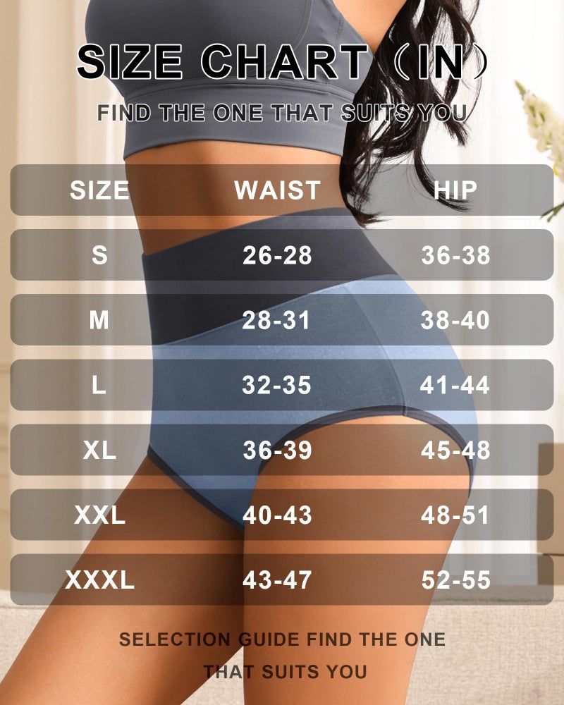 K-CHEONY Cotton Underwear for Women Tummy Control Panties High Waisted Full Coverage Soft Breathable Postpartum Ladies Briefs - Image 5