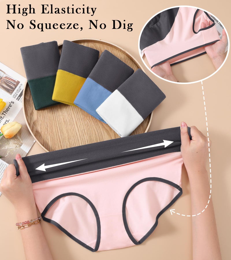 K-CHEONY Cotton Underwear for Women Tummy Control Panties High Waisted Full Coverage Soft Breathable Postpartum Ladies Briefs - Image 4