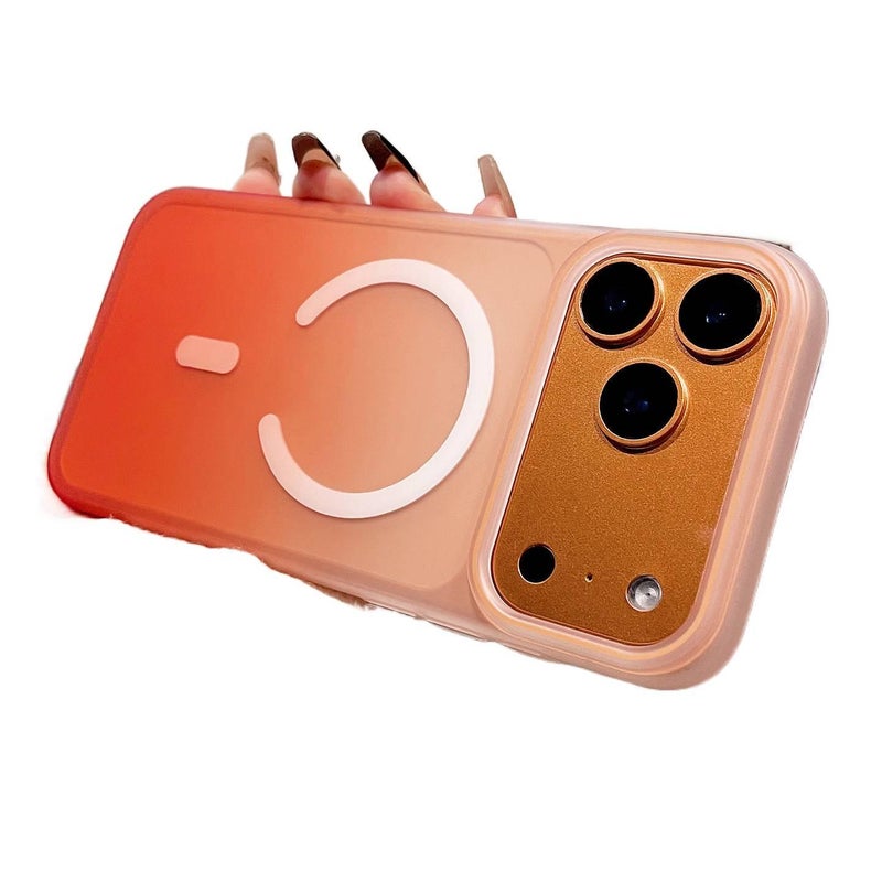 MS PC MagSafe Case for iPhone 15 / 15 Plus / 15 Pro / 15 Pro Max with Drop Protection and Strong Magnetic plus Shockproof plus Matte Finish plus Gradient in Gradient - Image 1