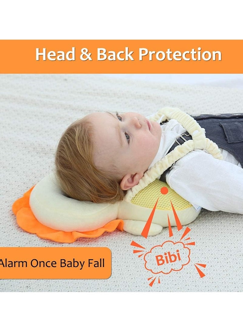 Head Safety Protector Pad for Baby Toddler Walker,Infant Talking Head Protection Backpack Cushion Yellow Lion - Image 2