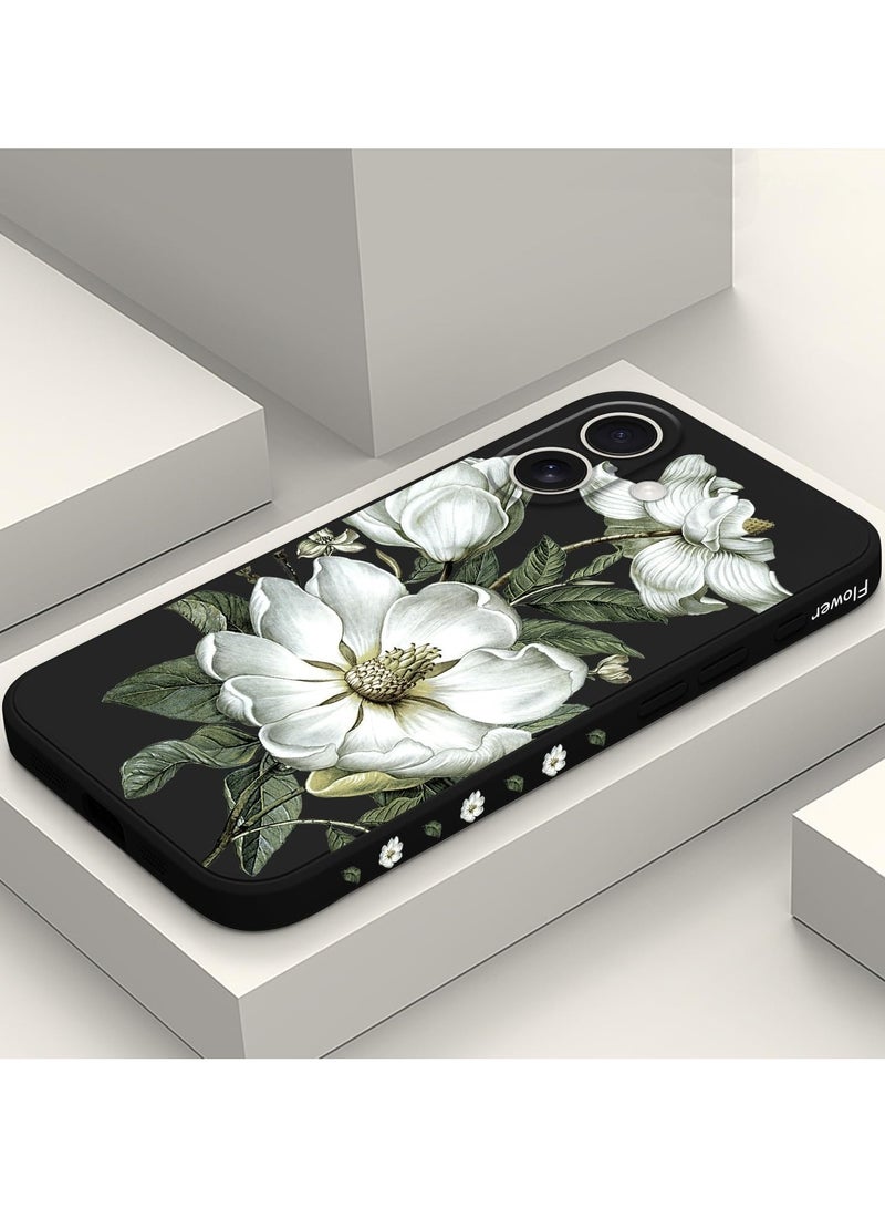 جراب لهاتف iPhone 16 Plus مقاوم للخدش مع بطانة من الألياف الدقيقة، غطاء هاتف سيليكون نحيف للغاية لهاتف iPhone 16 Plus بحجم 6.7 بوصة - لون القطن الأسود. - Image 2