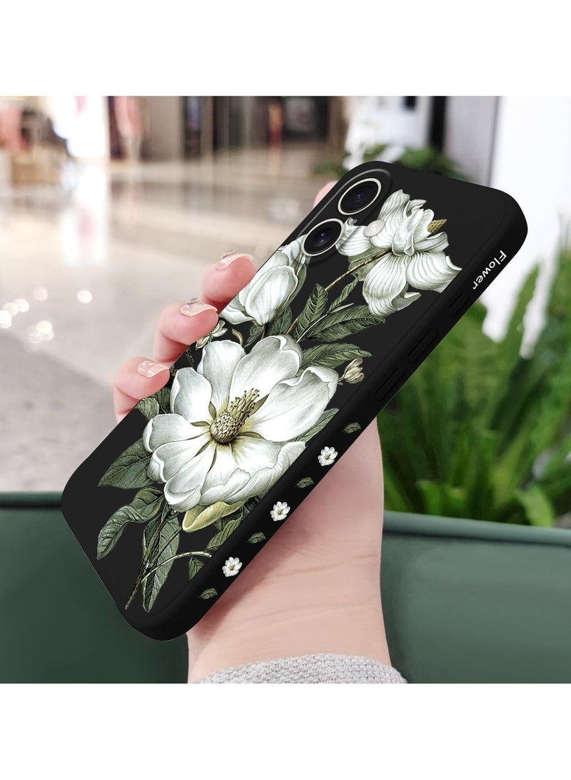 جراب لهاتف iPhone 16 Plus مقاوم للخدش مع بطانة من الألياف الدقيقة، غطاء هاتف سيليكون نحيف للغاية لهاتف iPhone 16 Plus بحجم 6.7 بوصة - لون القطن الأسود. - Image 4