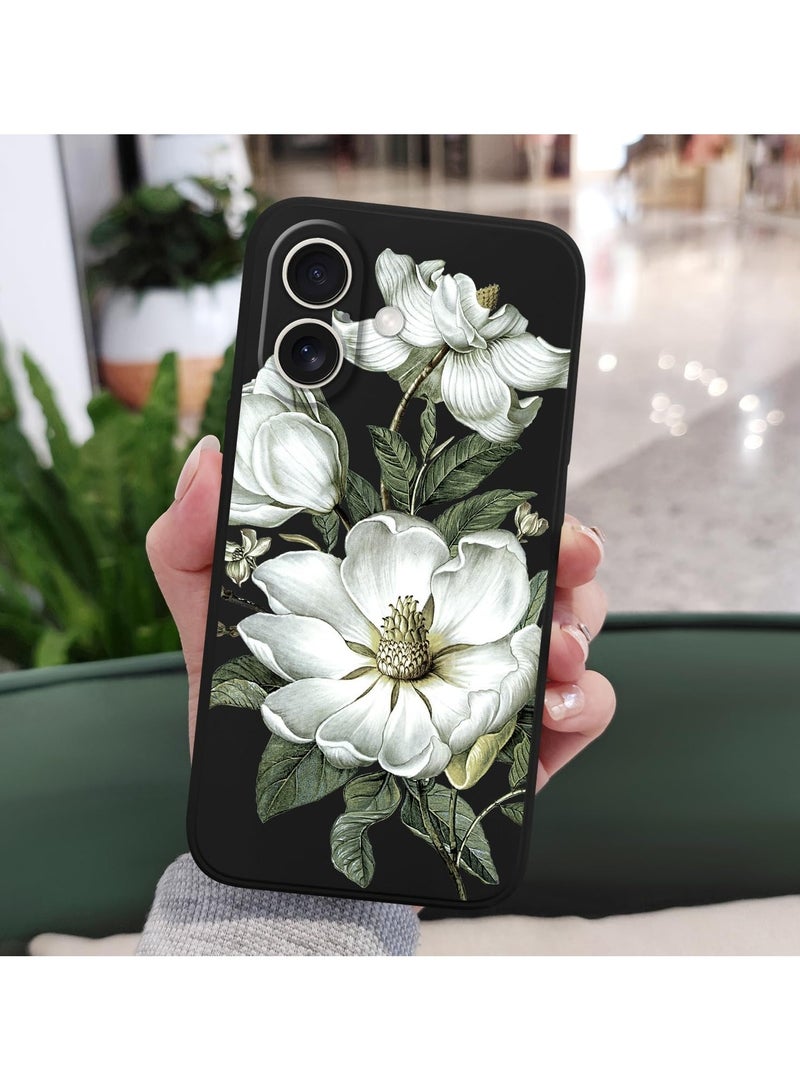 جراب لهاتف iPhone 16 Plus مقاوم للخدش مع بطانة من الألياف الدقيقة، غطاء هاتف سيليكون نحيف للغاية لهاتف iPhone 16 Plus بحجم 6.7 بوصة - لون القطن الأسود. - Image 3