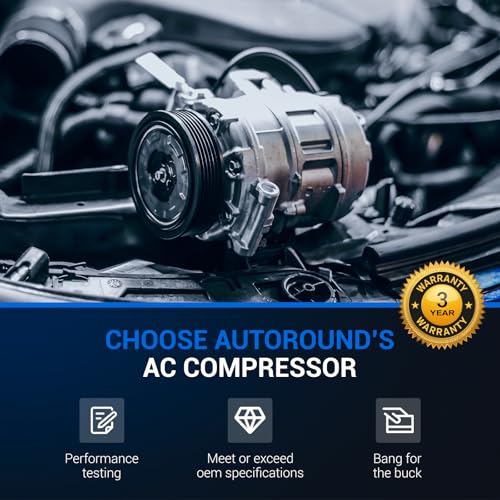Autoround A/C AC Compressor with Clutch Fit for 2003-2008 Toyota Corolla & Matrix, 1.8L L4, Replace CO-11247C 88310-50160 88310-5016084 158386 157386 - Image 4