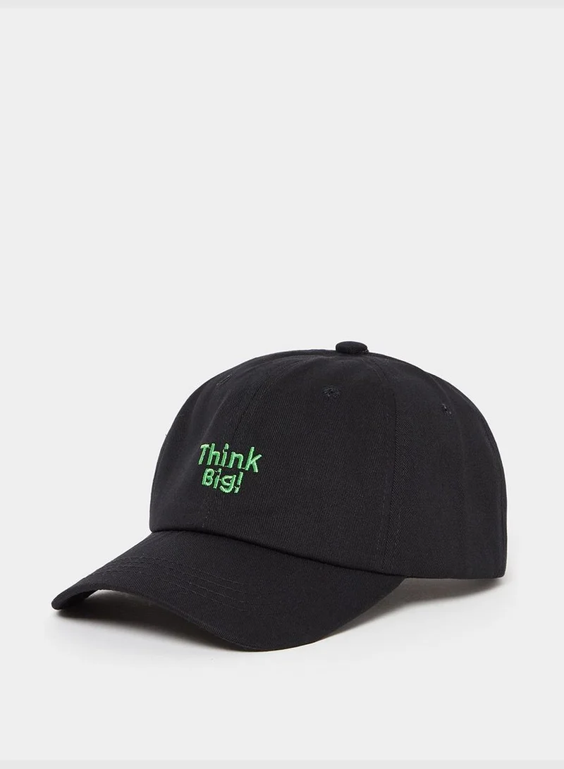 Styli Unisex Think Big Embroidered Baseball Cap