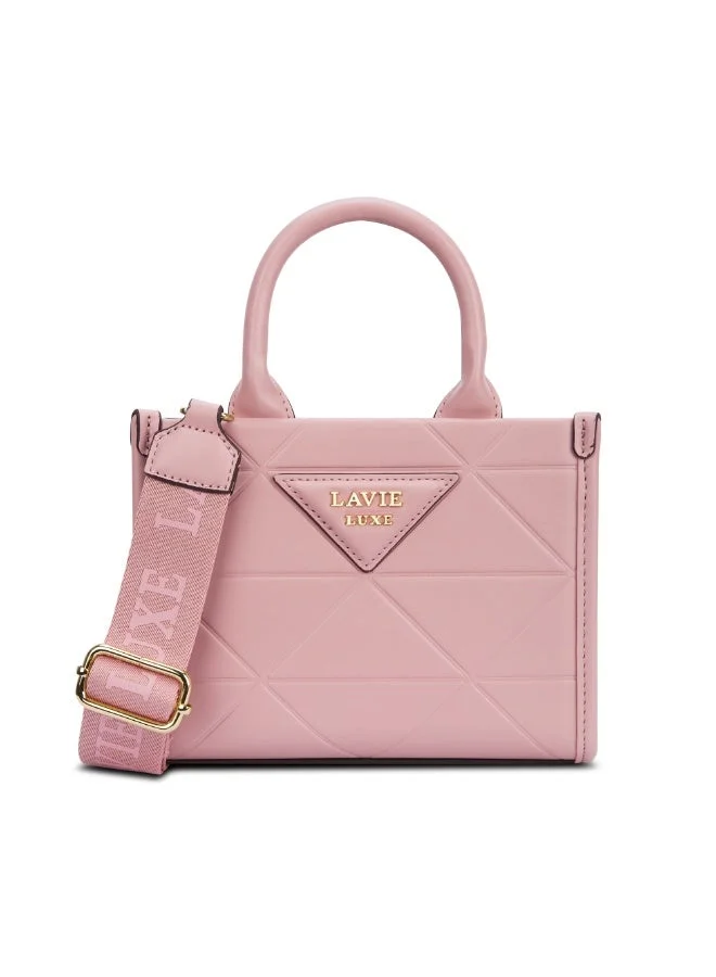 Luxe Women's Lisa Extra Small Box Satchel bag (Pink)