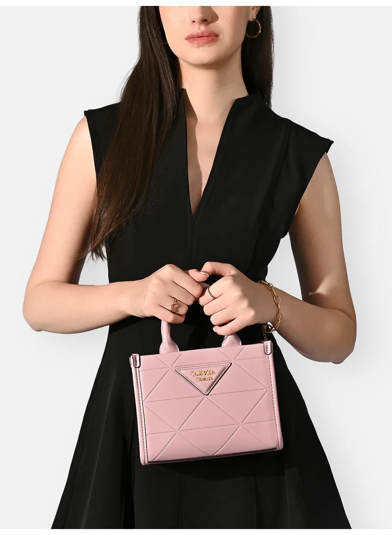 لافي حقيبة ساتشيل نسائية فاخرة ليسا صغيرة جدًا وردي