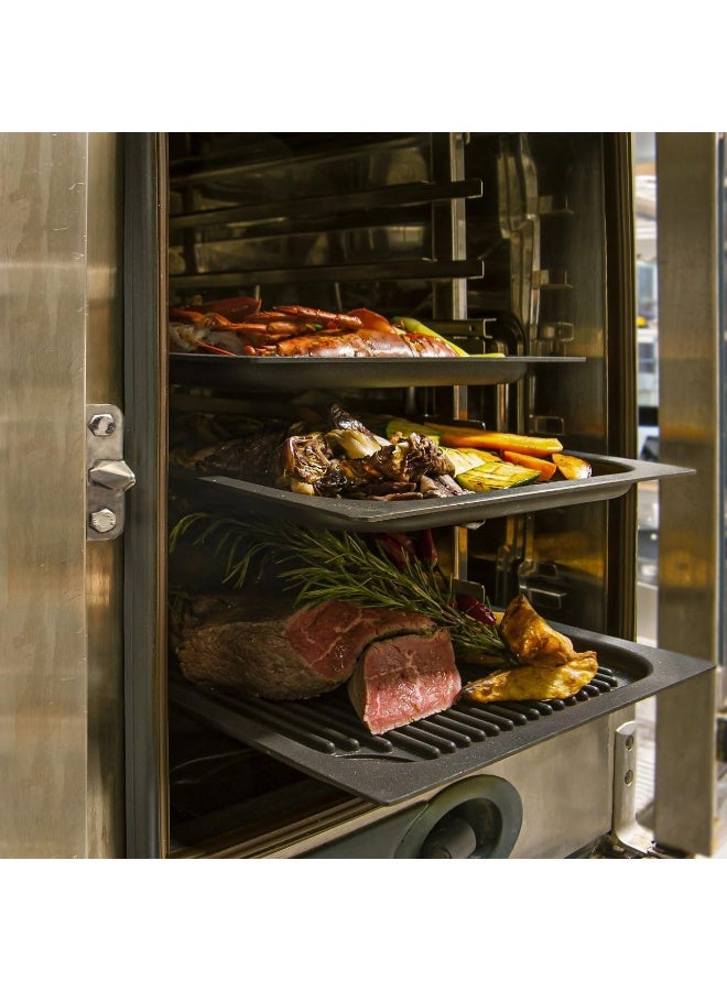 BS B&S Gastronorm Grill Pan Set – Includes 53x32cm T.Platinum & 35.5x32.5cm Profile - Image 3