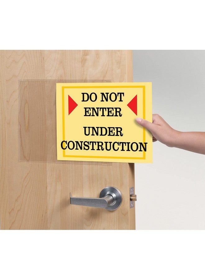 افيري واقيات شاشات الاتصال ذاتية اللصق من Avery للحائط والباب، 10 أكمام شفافة (74404) - Image 3