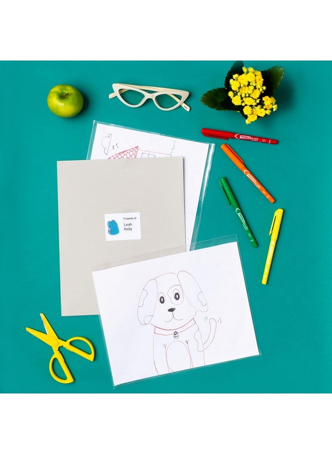 افيري واقيات شاشات الاتصال ذاتية اللصق من Avery للحائط والباب، 10 أكمام شفافة (74404) - Image 5