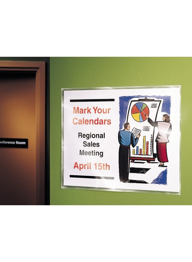 افيري واقيات شاشات الاتصال ذاتية اللصق من Avery للحائط والباب، 10 أكمام شفافة (74404) - Image 2