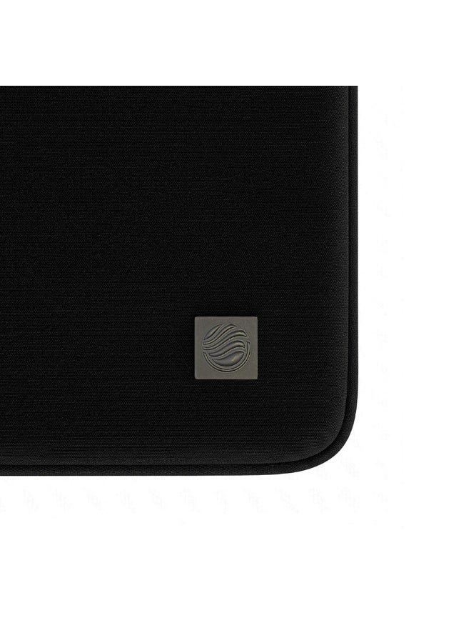 FIFTH ELEMENT COCOON  13–14" Slim Laptop Sleeve with Water-Resistant Exterior & Accessory Pocket – Black - Image 3