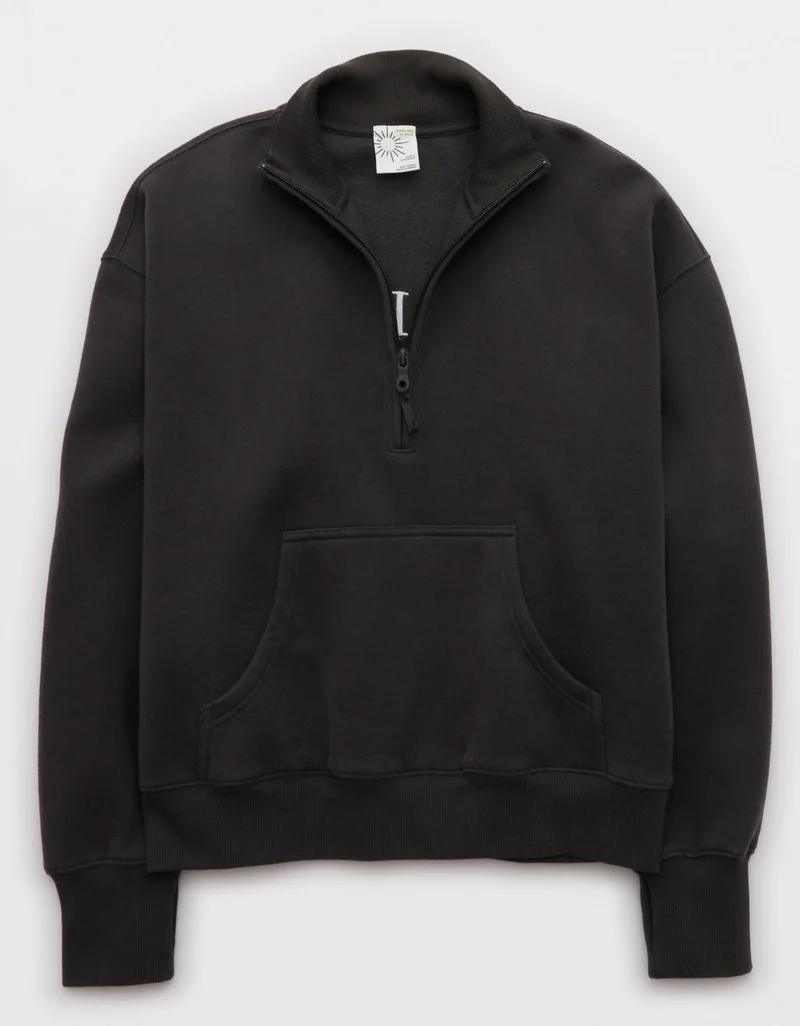 Aerie  OFFLINE By Aerie Cloud Fleece Quarter Zip Sweatshirt for Women | Best Price UAE
