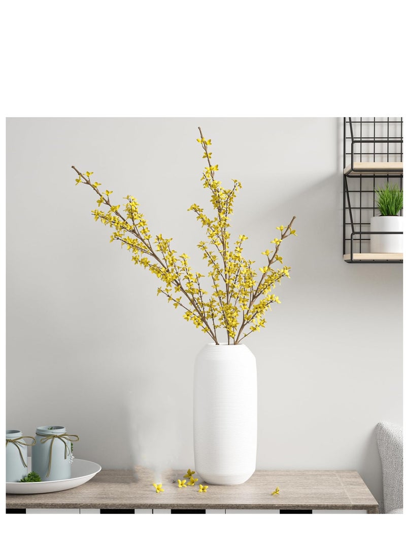 Bluejw Modern Minimalist Living Room Creative Dining Table Coffee Table Home Decoration White Ceramic Vase - Image 3