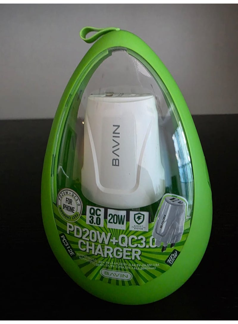 BAVIN Fast Wall Charging PD20W+QC3.0 White - Image 4