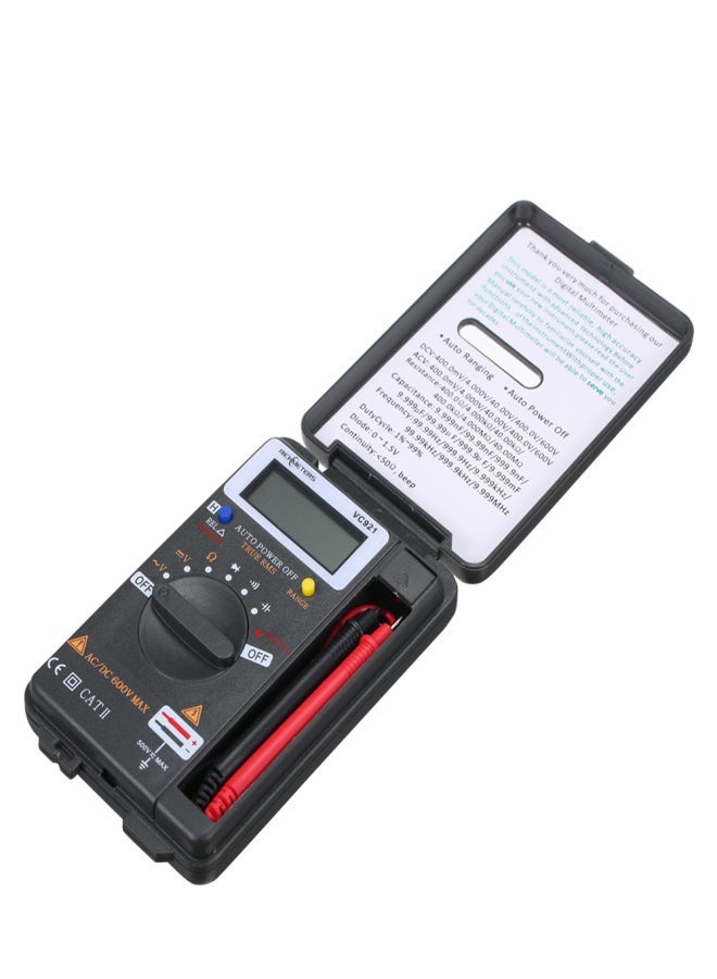 RICHMETERS Handheld Mini  Digital Multimeter Multifunction 4000 Counts Multi Meter AC/DC Transistor Voltage Tester Ammeter Temperature Sensor Test Probe VC921 - Image 3