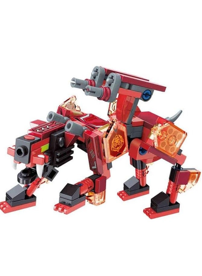 Qman Beam Sabretoothed Tiger (145 PCS) - Sabretooth Tiger Building Set with Realistic Design - Image 2