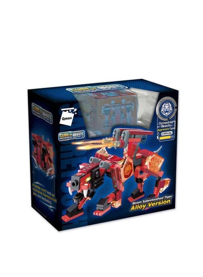 Qman Beam Sabretoothed Tiger (145 PCS) - Sabretooth Tiger Building Set with Realistic Design - Image 3