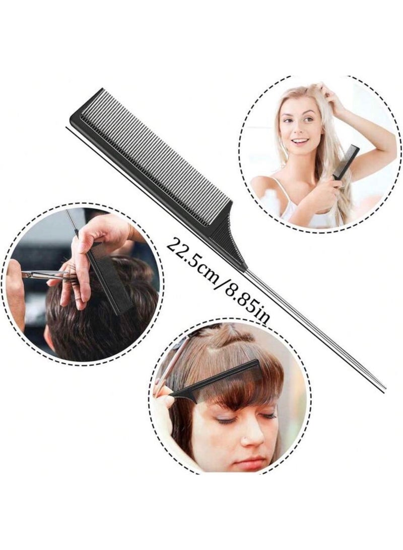 TONI&GUY Professional Hair Styling Comb – Metal Handle - Image 3