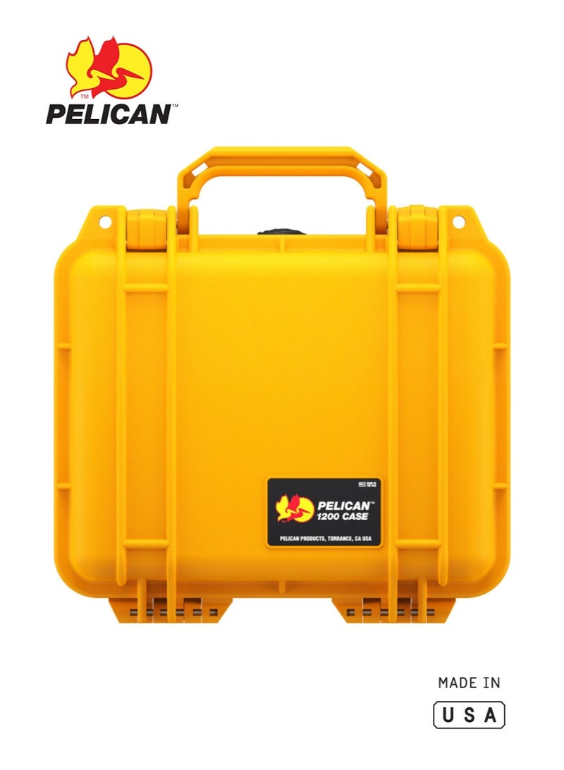 Pelican 1200 Protector Case with Foam, Yellow, IP67 Waterproof Hard Case - Image 3