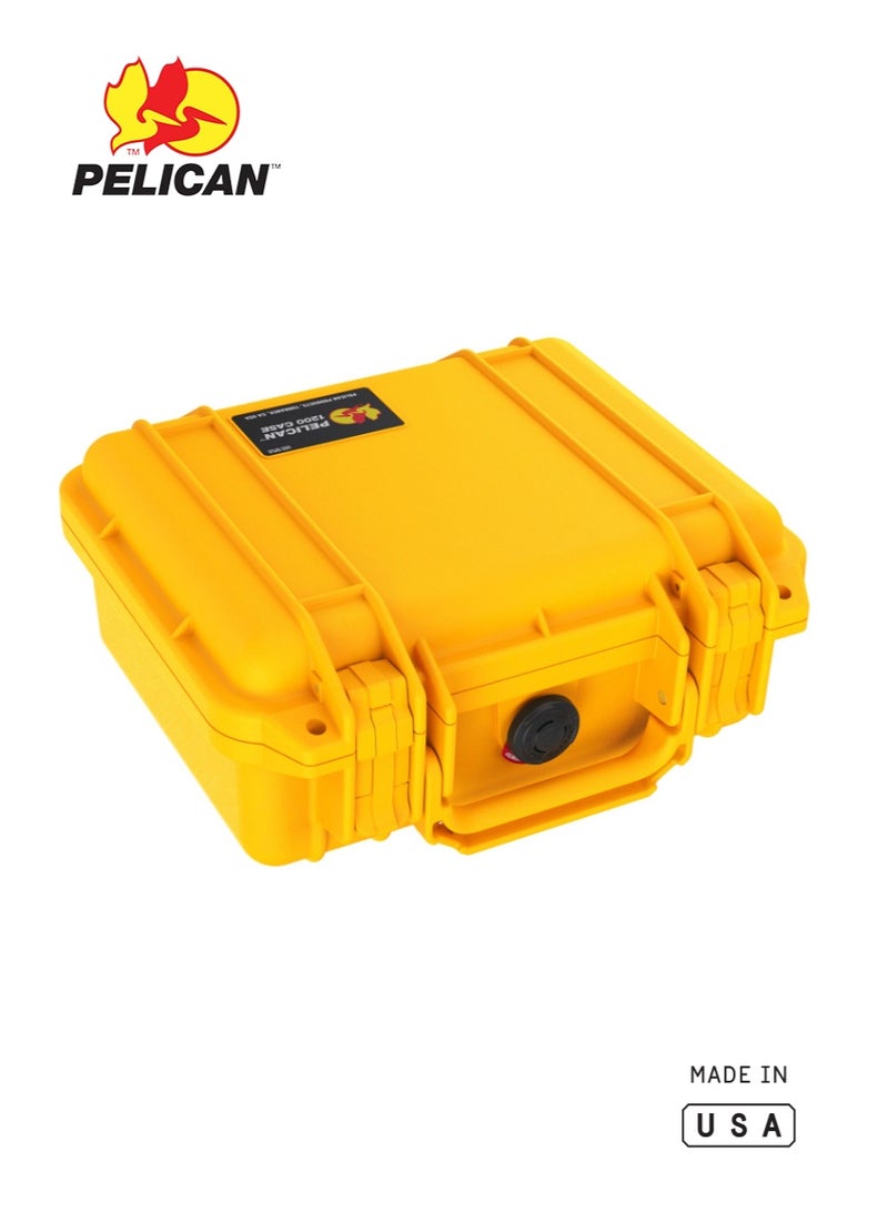 Pelican 1200 Protector Case with Foam, Yellow, IP67 Waterproof Hard Case - Image 2
