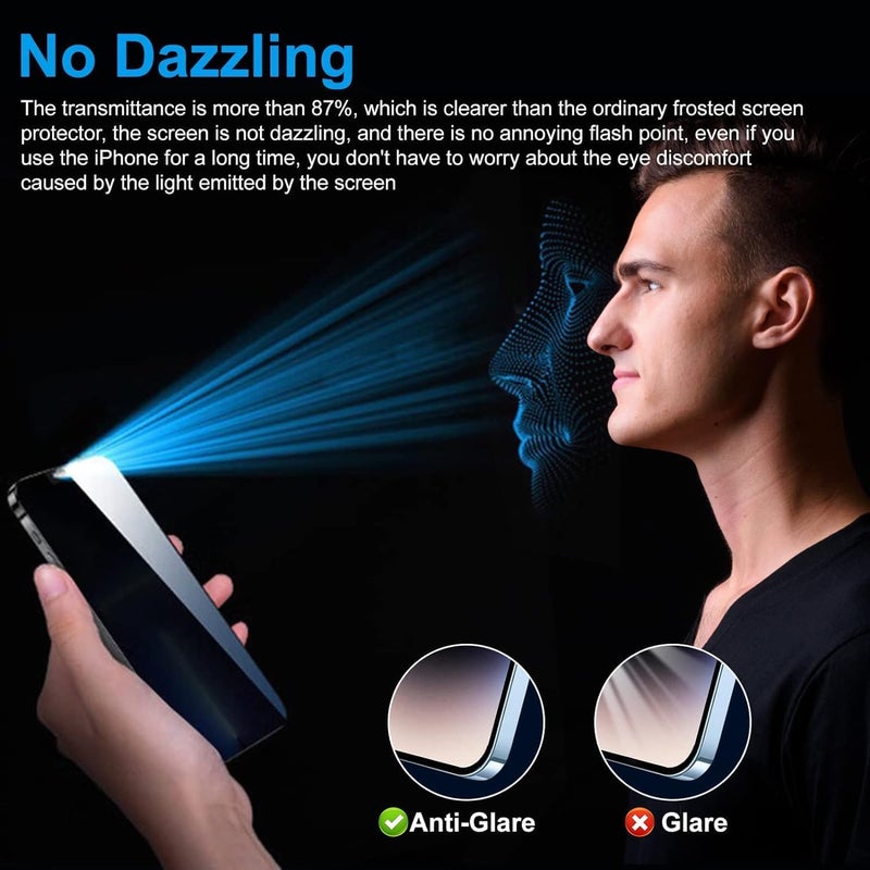 WonRia ® Pack 1 - Matte Tempered Glass for Samsung S25 Ultra 5G [100% FingerPrint Working/S-PEN Compatible ] 9H Glass Screen Guard for Galaxy S25 Ultra - Image 5