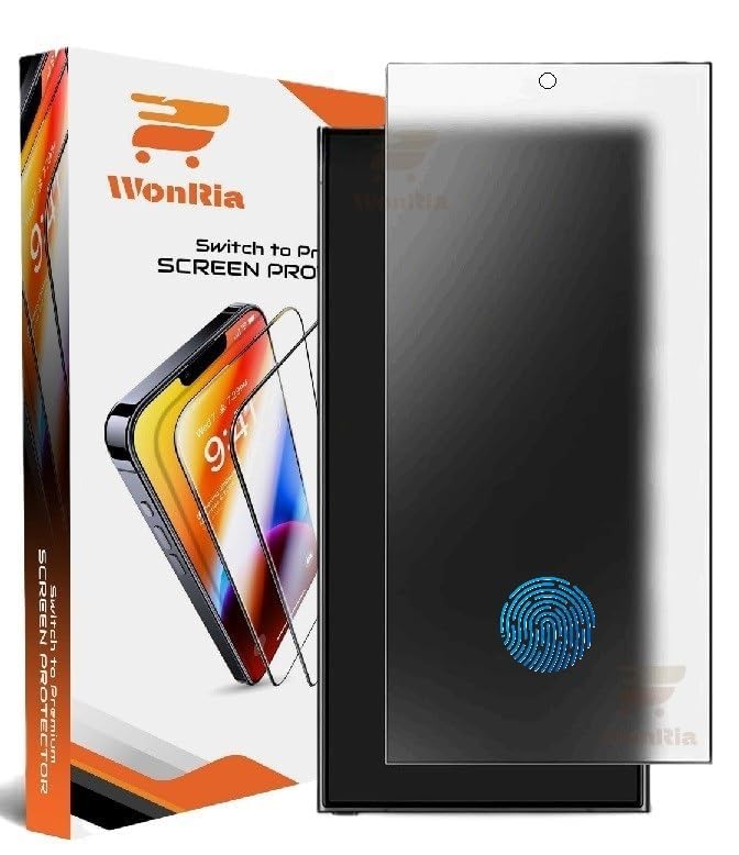 WonRia ® Pack 1 - Matte Tempered Glass for Samsung S25 Ultra 5G [100% FingerPrint Working/S-PEN Compatible ] 9H Glass Screen Guard for Galaxy S25 Ultra - Image 1