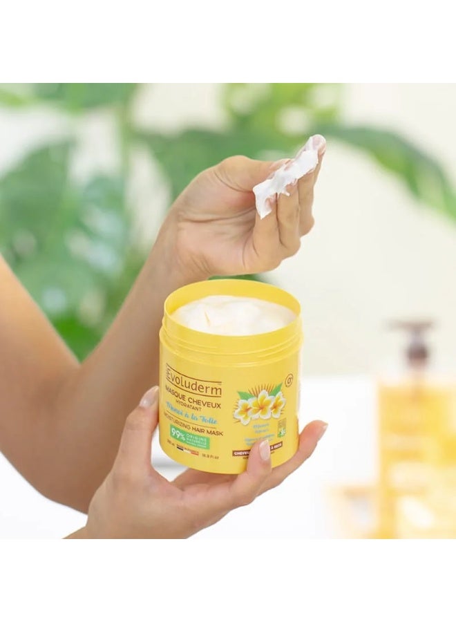 Evoluderm Monoï à la Folie Moisturizing Hair Mask 500ml - Image 3
