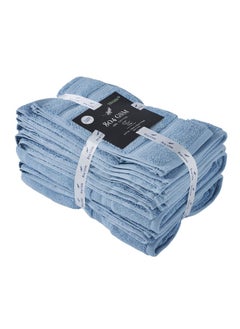 SENSES SENSES Cotton Towel Set 804 GSM (2 Bath Towels, 2 Hand Towel, 2 Wash Cloth, Blue)  - Image 4